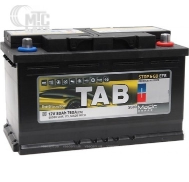 Аккумулятор TAB Magic EFB (58088, 212080, SG80) 6СТ-80 Ач R EN760 А 315x175x190мм
